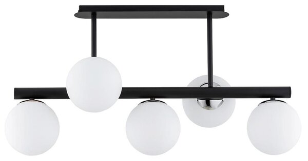 Lustr na tyči TUKANE 5xE14/10W/230V černá
