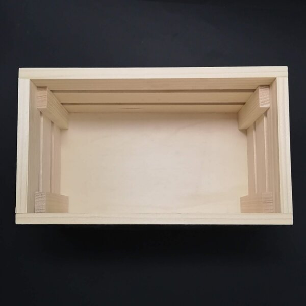 AMADEA Dřevěná bedýnka na bylinky z masivního dřeva s možností popisu, 24x14x11,5 cm
