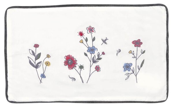 Bavlněný povlak na polštář Venissa White Embroidery 30 × 50 cm