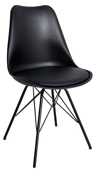 Designová moderní jídelní židle Scandinavia černá