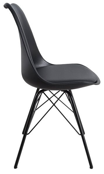Designová moderní jídelní židle Scandinavia černá