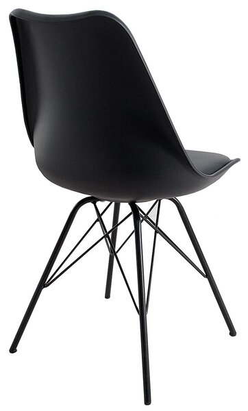 Designová moderní jídelní židle Scandinavia černá