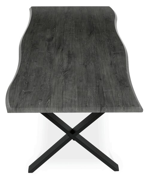Vikio Jídelní stůl 210x100 cm dekor šedý dub AJS165S
