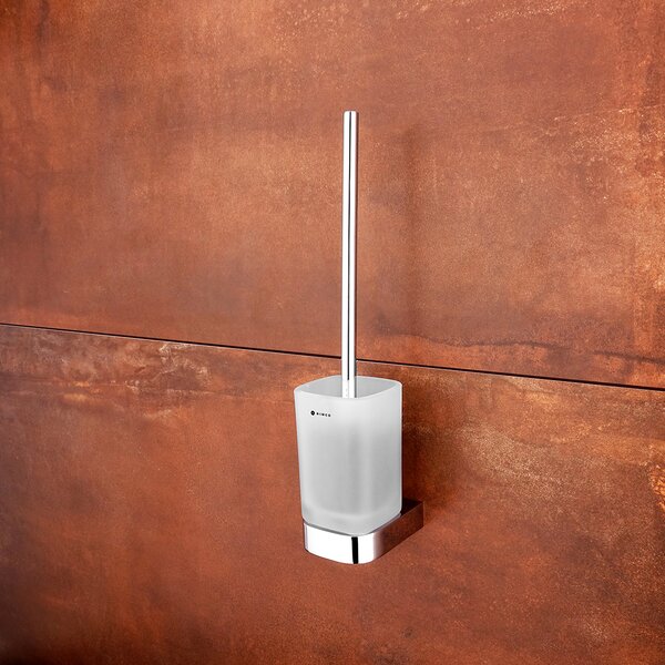 Nimco Nikau toaletní WC kartáč, WC štětka, skleněná nádoba NK 30094CN-26