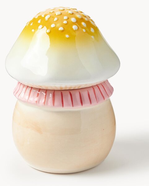 Ručně malovaná dóza z dolomitu Magic Mushroom