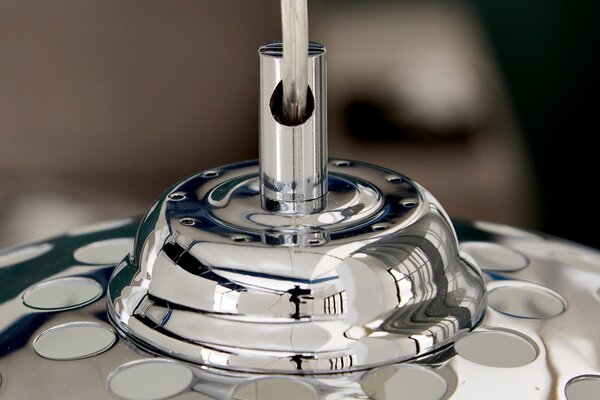Moderní designové závěsné svítidlo Chrome Ball
