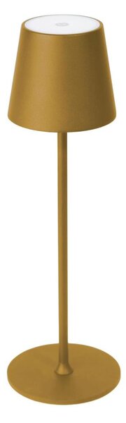 LED Stmívatelná venkovní stolní lampa LED/4W/4000 mAh 3000/4000/5500K IP44 zlatá