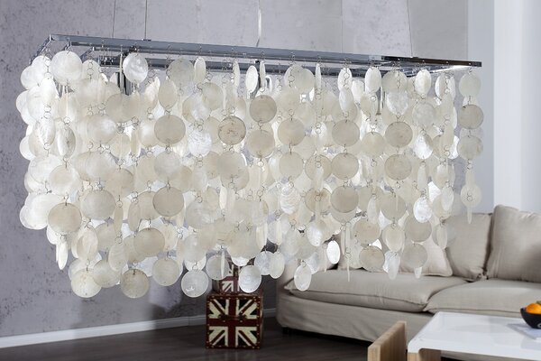 Stylové designové závěsné svítidlo Shell Reflections 80cm