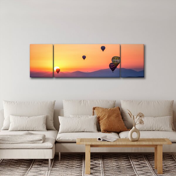 Obraz horkovzdušných balónů (170x50 cm)