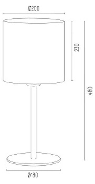 Argon Hilary stolní lampa 1x15 W bílá-černá 4081