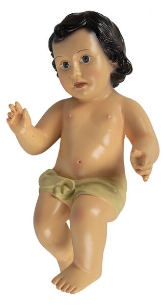 Dekorace figurka malý ležící Ježíšek Jesus M - 17*12*30 cm - Clayre & Eef