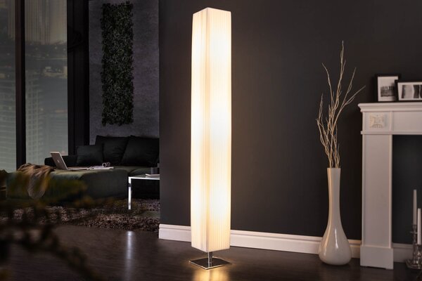 Stylová moderní stojací lampa Paris 160cm bílá