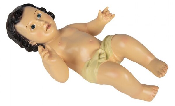 Dekorace figurka malý ležící Ježíšek Jesus M - 17*12*30 cm - Clayre & Eef