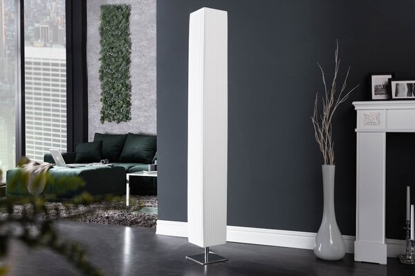 Stylová moderní stojací lampa Paris 160cm bílá