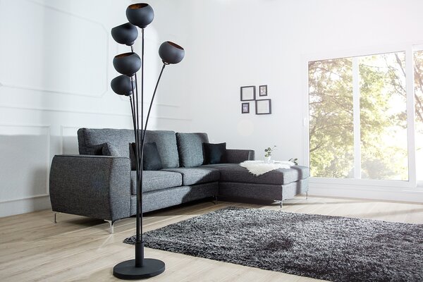 Luxusní moderní stojací lampa Magma 170cm zlatá