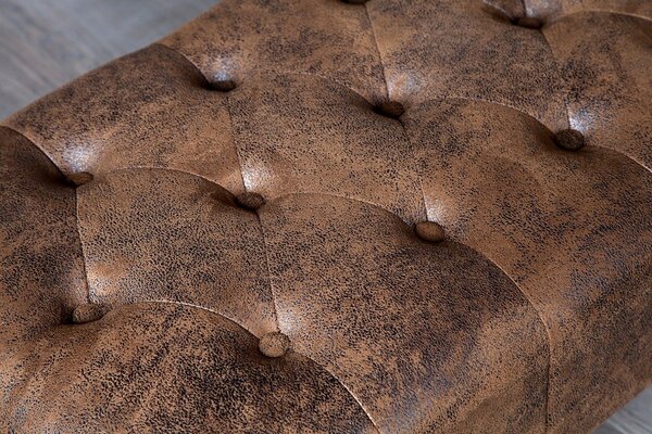 Luxusní taburetka Chesterfield Antik Look