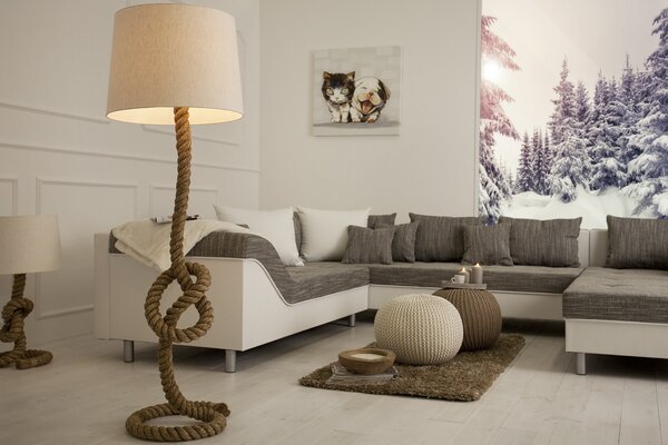 Stylová stojací lampa Marinero 160cm