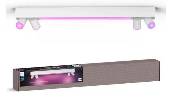 Philips-LED RGBW Stmívatelné bodové svítidlo Hue CENTRIS 4xGU10/4,2W + LED/11W