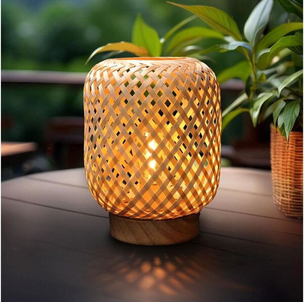 Solight WO3107 - LED Dekorační stolní lampa BOHO LED/2xAAA ratan