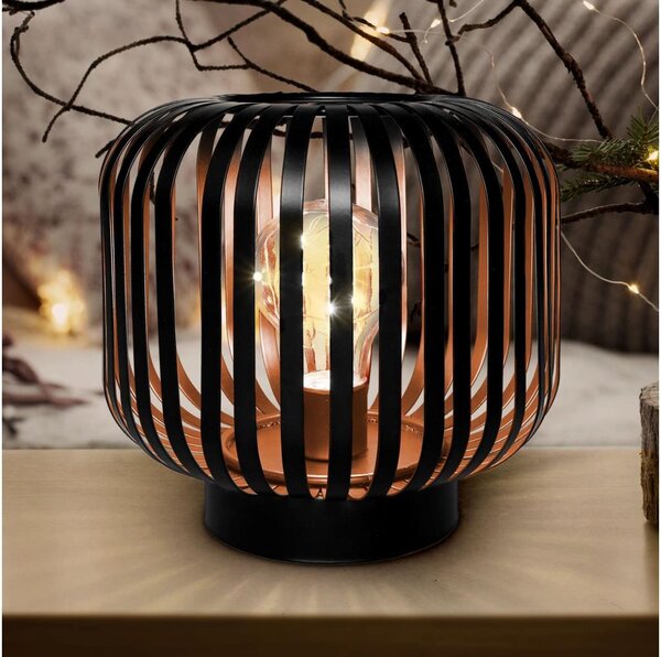 Solight WO3103 - LED Dekorační stolní lampa LED/3xAA černá/měď