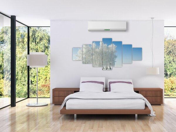 Obraz zasněžené krajiny (210x100 cm)
