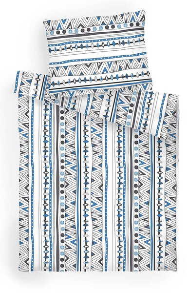 Bavlněné povlečení Indián denim 140x200, 70x90 cm