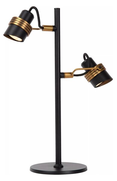 Lucide 34544/02/30 - Stolní lampa TUNDRAN 2xGU10/5W/230V černá