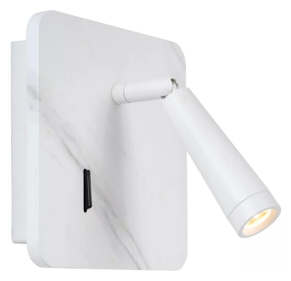 Lucide 77282/03/31 - LED Nástěnné bodové svítidlo OREGON LED/4W/230V USB bílá
