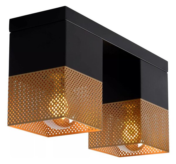 Lucide 21123/02/02 - Stropní svítidlo RENATE 2xE27/40W/230V zlatá/černá