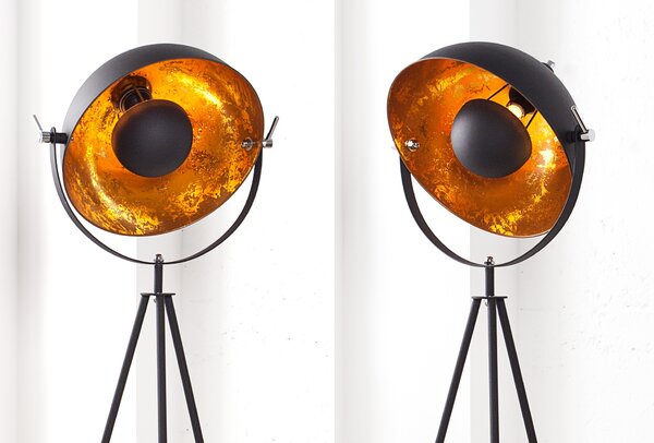 Designová originální stojací lampa Studio 140cm zlatá