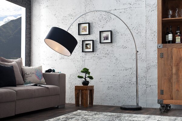 Luxusní stylová stojací lampa Big Bow černá