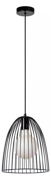 Lucide 74417/01/30 - Lustr na lanku MACARONS 1xE27/40W/230V pr. 24,5 cm černá
