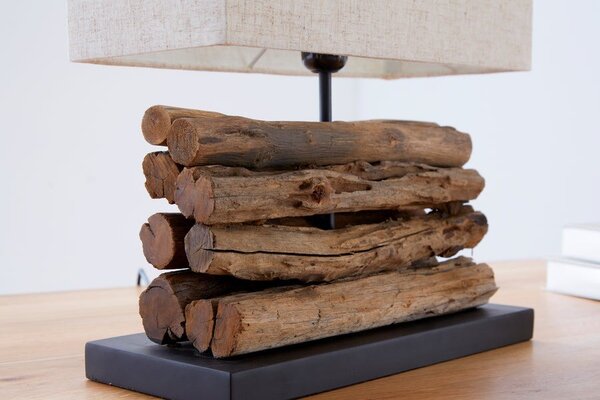 Designová stolní lampa Periferní 40cm béžová