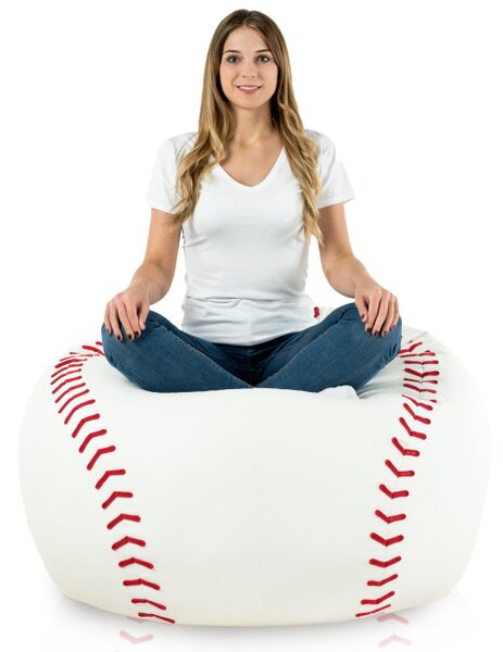 Sedací vak Baseball ekokůže
