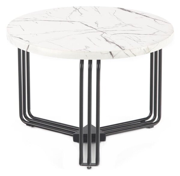 Konferenční stolek ANTICA 55 cm černá/mramor