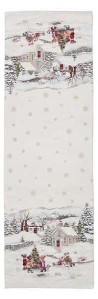 Tegatex Gobelínový ubrus - děti hrající si ve sněhu Velikost: 40*100 cm