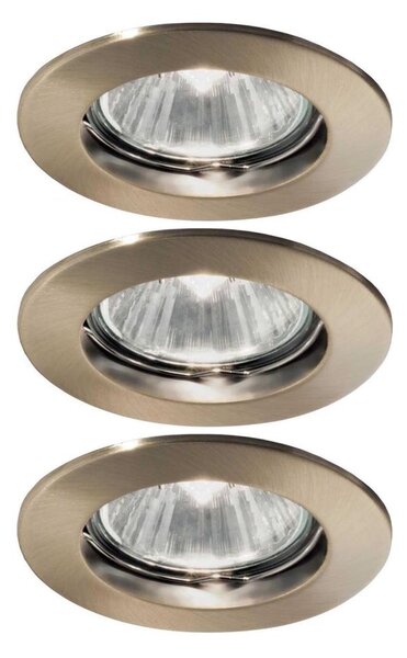 Ideal Lux - SADA 3x Podhledové svítidlo JAZZ 1xGU10/50W/230V bronzová