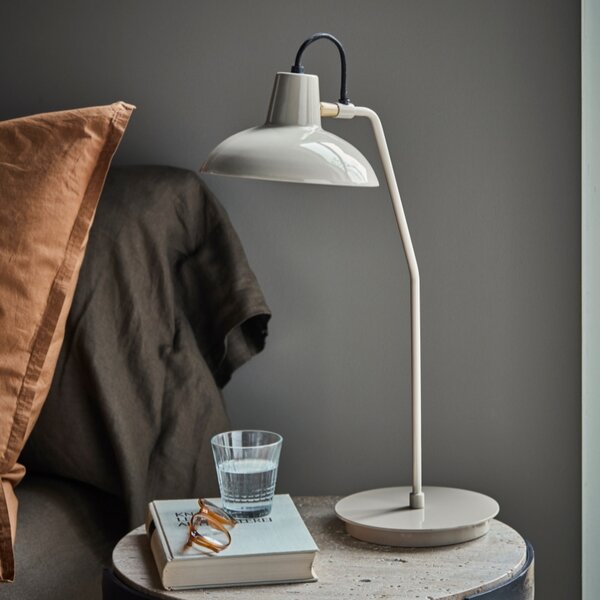 House Doctor Šedá kovová stolní lampa Desk