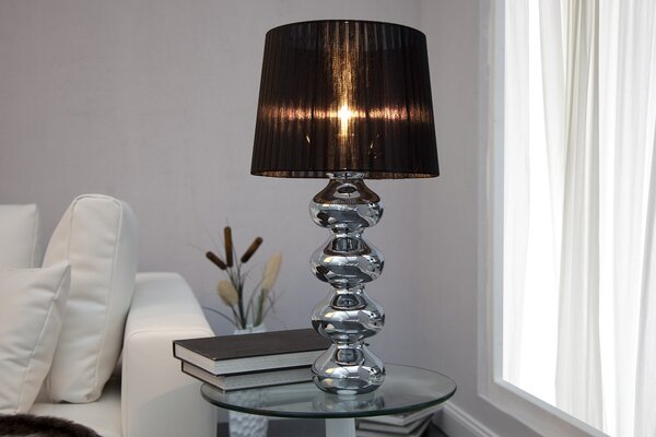 Luxusní moderní stolní lampa Mia černá