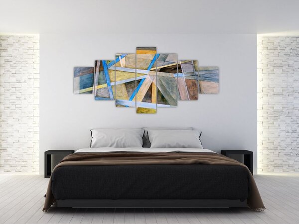 Obraz - Abstrakce (210x100 cm)