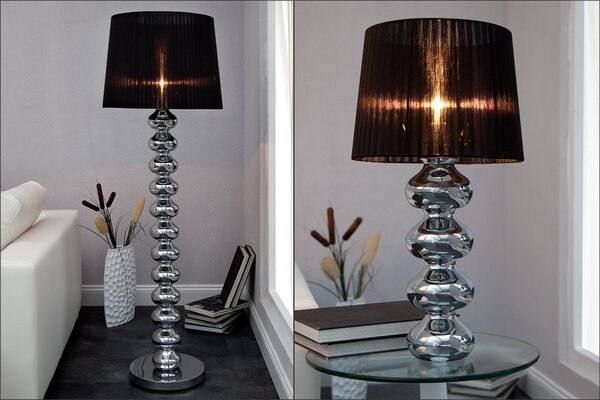 Luxusní moderní stolní lampa Mia černá