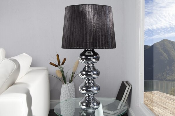 Luxusní moderní stolní lampa Mia černá
