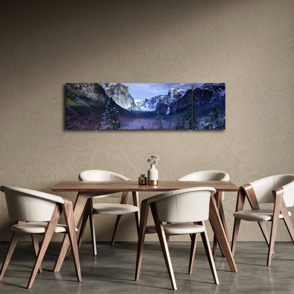 Obraz zimní horské krajiny (170x50 cm)