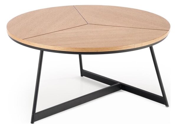 Konferenční stolek KARIDA 80 cm béžová/černá