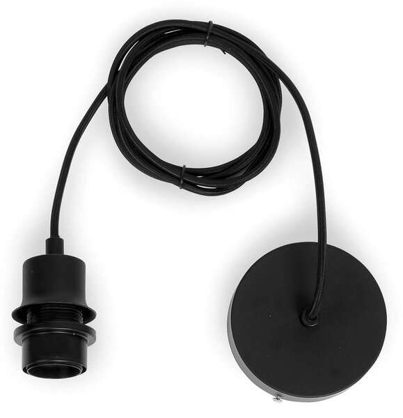 Stropní visící lampa ibiza s 50 x 15 cm černá