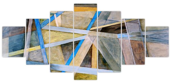 Obraz - Abstrakce (210x100 cm)
