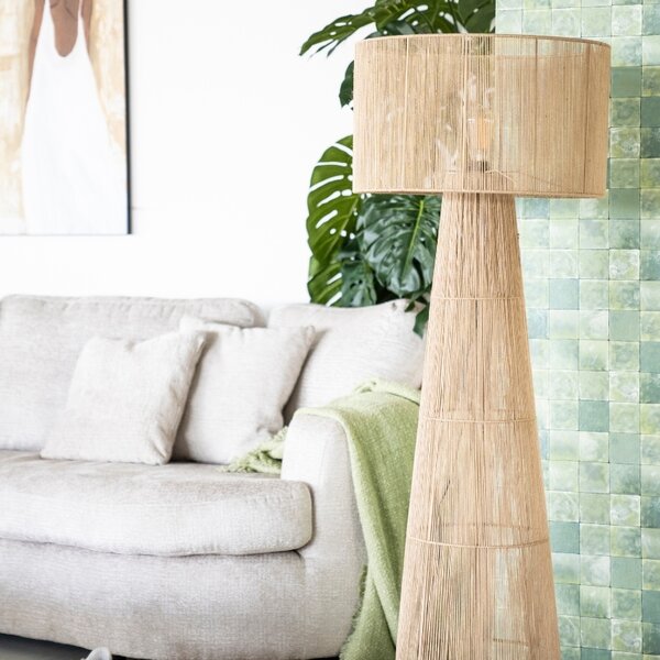 By-Boo Jutová stojací lampa Oshu 146 cm
