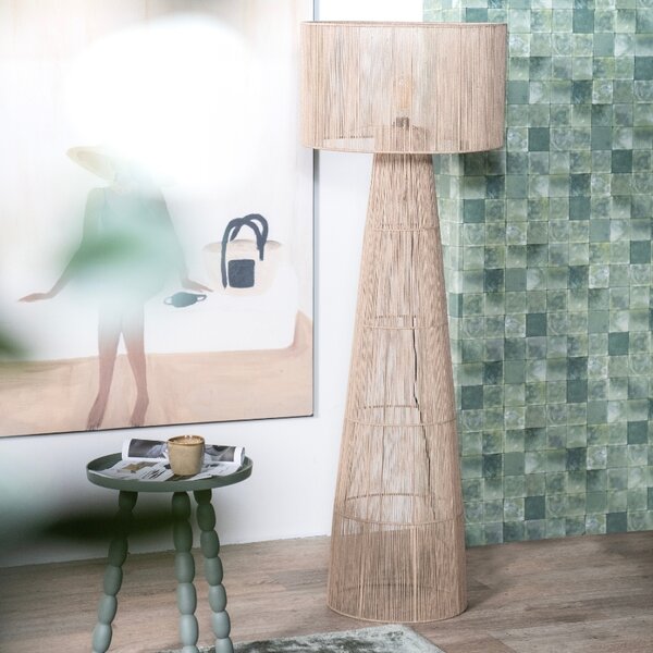 By-Boo Jutová stojací lampa Oshu 146 cm