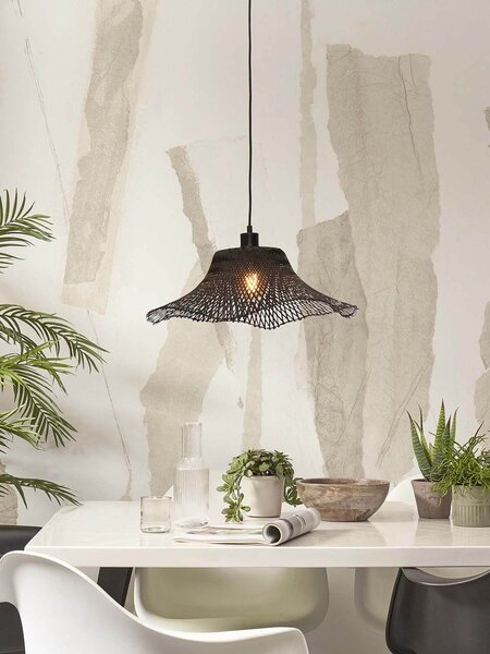 Stropní visící lampa ibiza s 50 x 15 cm černá