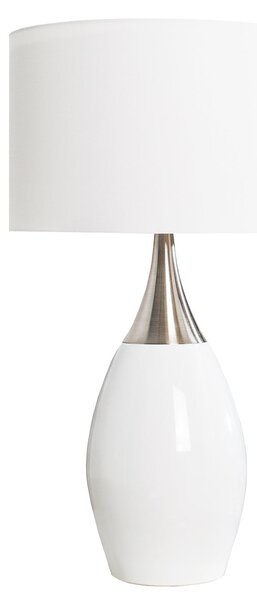 Moderní stylová stolní lampa Carla 60cm bílá